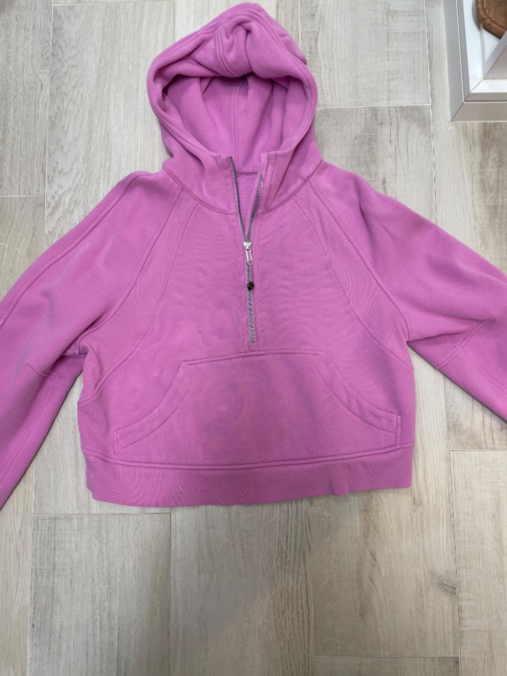 Lululemon Cropped Half Zip Pullover Sweatshirt